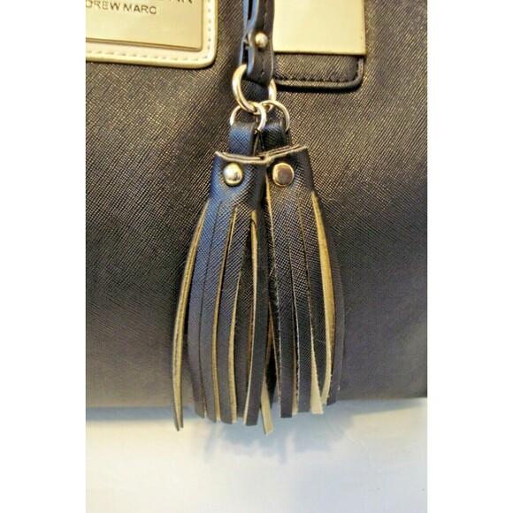 Marc New York Purse Large Satchel Leather Handbag Gold Hardware - Picture 5 of 10